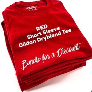 👕Red Gildan Dryblend Tee